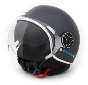 CASCO Moto Scooter MOMODESIGN Jet Demi-Jet FGTR Graphene grigio opaco taglia L - Foto 1 di 5