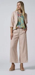 Loobie's Story "Viva" 100% linen jacket in sand size UK14 BNWT - Picture 1 of 13
