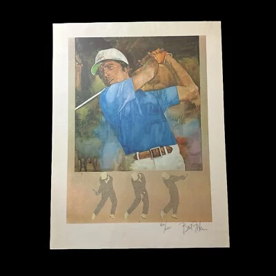 1978 Gary Player Print Poster Bart Forbes Signed  - PGA Masters Champion Limited - Image 1 of 4