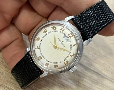 RELOJ RARO JAEGER LECOULTRE RESERVA DE MARCHA ACERO MECÁNICO 48AUTOMÁTICO VINTAGE Foto 1 de 4