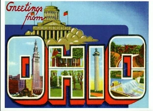 *Ohio-..."Greetings From Ohio"  (Postcard) {*TW-2} - Picture 1 of 2