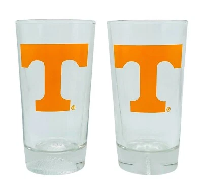 Paquete de 2 cristalería coleccionable Tennessee Volunteers-16 oz-fondo ponderado de fútbol Foto 1 de 4