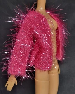 NEW! PINK TENSILS CARDIGAN TOP COAT JACKET BARBIE FASHIONISTAS FASHION CLOTHES - Picture 1 of 4