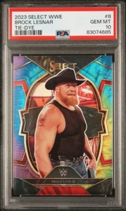 2023 WWE Select BROCK LESNAR #8 Tie Dye /25 Concourse PSA 10 Gem Mint - Picture 1 of 3