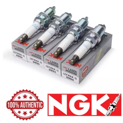 Juego de 4 bujías láser de iridio NGK genuinas para Acura TSX 2004-2008 2,4 L L L4 Foto 1 de 3