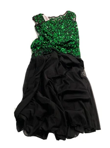 Womens 1920s Black/Green Sequin Gatsby Maxi Long Evening Dress XXL 20/22 US Size - Bild 1 von 12
