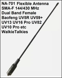 NA-701 Dwupasmowa antena 144/430MHz SMA żeńska do Baofeng UV-5R BF-888S UV-82 - Zdjęcie 1 z 14