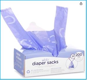 Sacos de pañales desechables, aroma a lavanda, fáciles de atar, bolsas de residuos de mascotas, 200 unidades* - Imagen 1 de 4