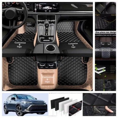 Fit For Toyota Corolla Cross 2022-2025 Car Floor Mats PU Leather Waterproof Rugs Foto 1 de 4