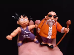 2 Figures Dragon Ball Pvc Yolanda 1986 Goku Master Roshi Made In Spain - Imagen 1 de 7