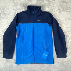Columbia Steens Mountain II 2 Fleece Jacket Full Zip Blue Youth Large YL - Picture 1 of 9