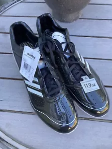 Adidas Adizero Diamond King schwarz Lackleder Baseball Stollen US 13 UK 12 1/2 - Bild 1 von 8