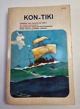 Kon-Tiki by Thor Heyerdahl 1964 - Rand McNally Globe Paperback #1927 w 80 Photos