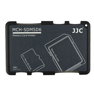  Memory Card Holders fits 2 SD Cards + 4 Micro SD Cards JJC MCH-SDMSD6GR case  - Image 1 of 4
