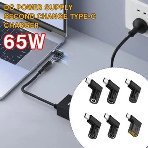 NEU-65W Laptop Ladegerät Konverter auf USB Typ C-PD Netzteil Kabel BEST- - Bild 1 von 30