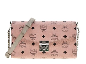 MCM Millie Chain Crossbody Visetos Soft Pink New - Picture 1 of 6
