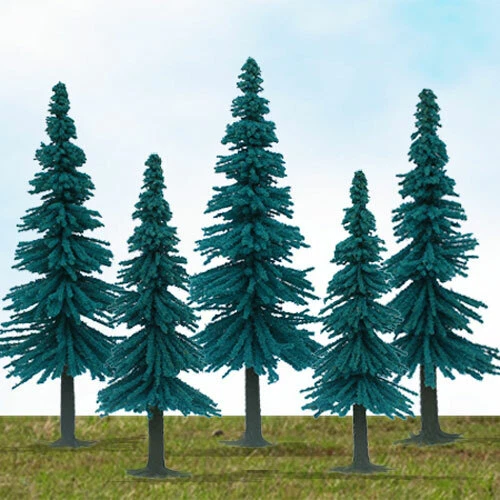 MP SCENERY 24 Blue Spruce HO Scale Architectural Model Trees Railroad Layouts - Image 1 of 1