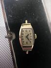 Vintage Longines Tonneau Watch Movement And Face Gold