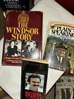 3 Biography Books 1979-1984- Harry Truman-Windsor-Burt Reynolds