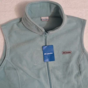 Columbia Chaleco Mujer 2X Azul Benton Springs Chaqueta Polar Sin Mangas Aire Libre Caminata - Imagen 1 de 8