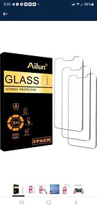 Paquete de 3 Protectores de Pantalla de Vidrio Ailun para iPhone 13 / 13 Pro