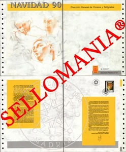 1990 CHRISTMAS NOËL NAVIDAD WEIHNACHTEN NATALE JUL DOCUMENTO 15 TC22899 FR - Imagen 1 de 3