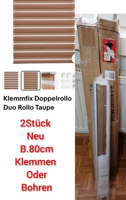 2x Doppelrollo Neu 💕 Klemmen  oder  Bohren( Np Je Stück 23,90)💞 Ansehen - Bild 1 von 4