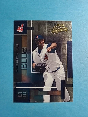 Tarjeta de béisbol CC Sabathia 2003 Playoff Absolute Memorabilia # 117 I4715 Foto 1 de 2