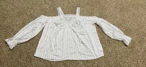 Damen Langarmshirt Gr. M weiß - Bild 1 von 7