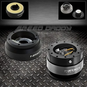 NRG STEERING WHEEL SHORT HUB+GEN 2.0 BLACK QUICK RELEASE FOR 89-98 VW GOLF/JETTA - Bild 1 von 1