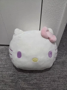 Hello Kitty Eikoh Face Plush Pillow 11.5" 2021 READ DESC Japan Import - Picture 1 of 6