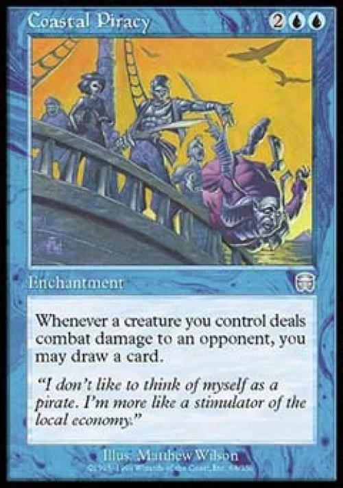 Coastal Piracy -Foil Light Play MTG Mercadian Masques - Image 1 of 1