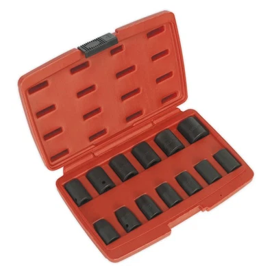 Sealey Impact Socket Set 13pc 1/2"Sq Drive Metric AK5613M - Image 1 of 4