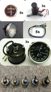 OFFER BSA ITEM LUCAS 8 INCH HEADLAMP ,HEADLAMP SWITCH SPEEDOMETER TAIL LAMP@ VD - Picture 1 of 4