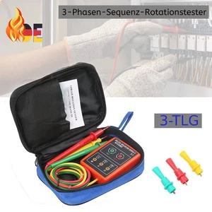 3x Medidor de campo giratorio (3 fases) para 60-600V con LED y señal DE - Imagen 1 de 13