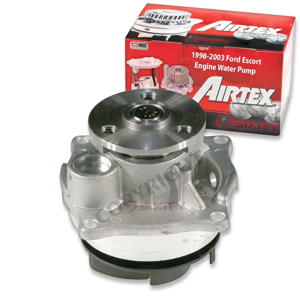 Airtex Engine Water Pump for 1998-2003 Ford Escort 2.0L L4 Coolant lf - Image 1 of 4