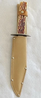 Bowie нож 8» лезвие Edgemark Бразилии 22-508 + ножны винтажный - Изображение 1 из 4