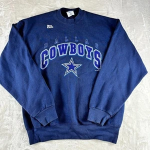 Pro Player Dallas Cowboys Long Sleeve Pullover Sweatshirt XL NFL 1996 Blue - Picture 1 of 6
