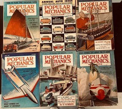 VTG Popular Mechanics Magazine, 1957 Jan-Dec 12 issues - Image 1 of 2
