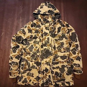 Vintage 10X GoreTex Jacket Men Small Frog Skin Duck 80s Camo Hunting Outdoor USA - Picture 1 of 23