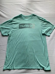 Hurley Green Mens Short sleeve Tee Shirt Size XL - Picture 1 of 7
