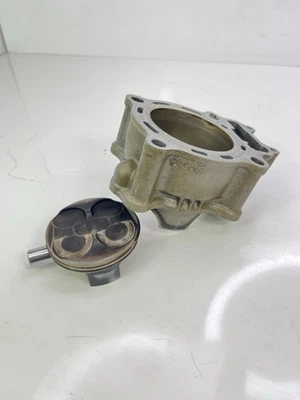 2008 04-09 HONDA CRF250R CRF 250R OEM CYLINDER JUG BARREL AND PISTON #2 - Image 1 of 4
