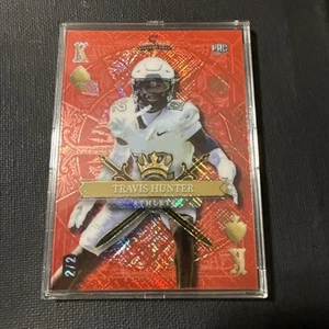 2022 Wild Card Travis Hunter 5 Card Draw Stacked Deck #’d /2 King of Spades - Imagen 1 de 3