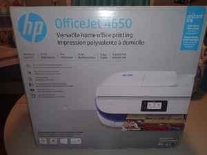 NEW Sealed HP OfficeJet 4650 Wireless All-in-One Printer White - Picture 1 of 2