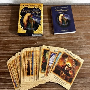 Angel Therapy Oracle Cards 44-Card Deck and Guidebook - Doreen Virtue - Picture 1 of 4