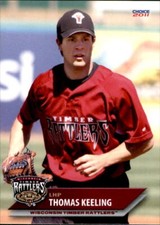 2011 Wisconsin Timber Rattlers Choice 12 Thomas Keeling Ropesville Texas TX Card