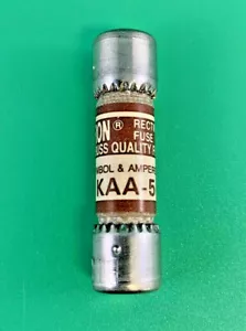 (1PC) BUSSMANN KAA-5 Fuse Cartridge 130V 5920-00-957-4895 - Picture 1 of 6