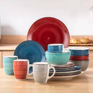 vancasso BELLA Dinnerware Set Stoneware Plate Bowl Set Tableware Service for 4 - Picture 1 of 62