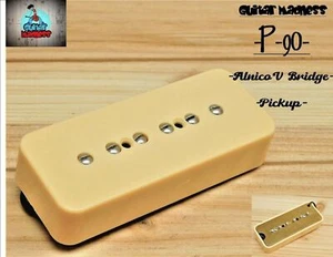 G.M. P-90 Soap Bar Pickup Bridge Cream Alnico 5 for Gibson, Epiphone ® - Picture 1 of 12