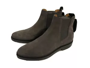 Stivali Hugo Boss Chelsea in pelle scamosciata Made in Italy - Taglia 9/42 - Foto 1 di 12